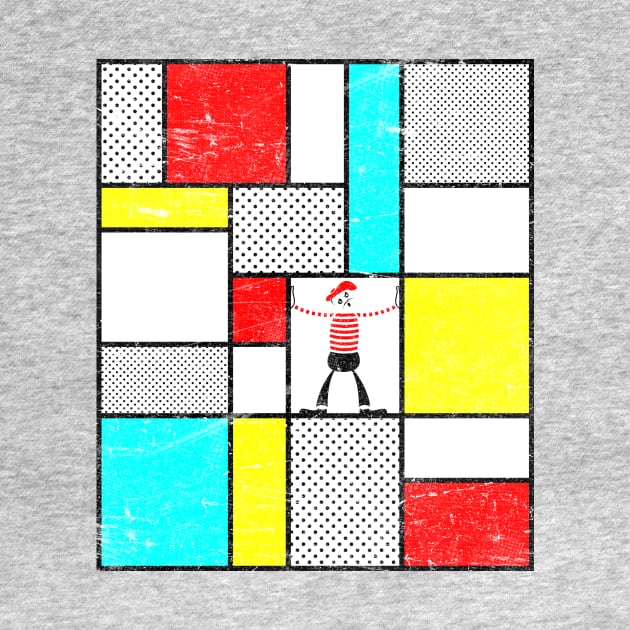 Mondrian's Mime by BeanePod